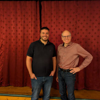 Bürgermeisterkandidat Manuel Korn und SPD-Vorsitzender Herbert Richter